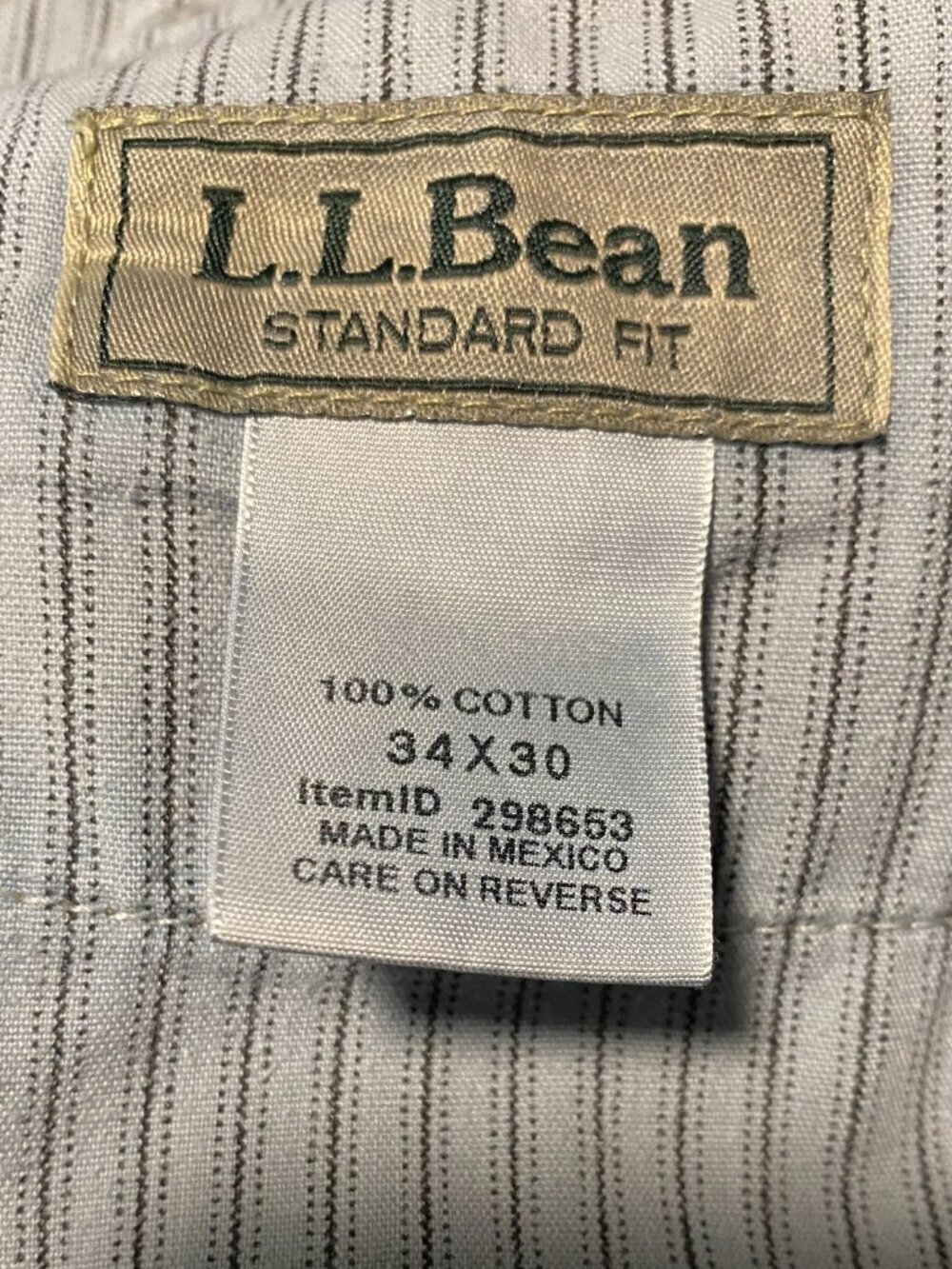 L.L. Bean Jeans Men's 34x30 Blue Standard Fit 1912 Denim Straight Leg Casual - Picture 3 of 6
